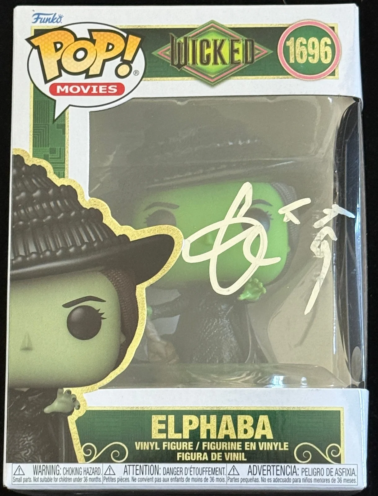 Cynthia Erivo signed Funko Pop Elphaba #1696 Wicked JSA COA Auto Z2506, image 2