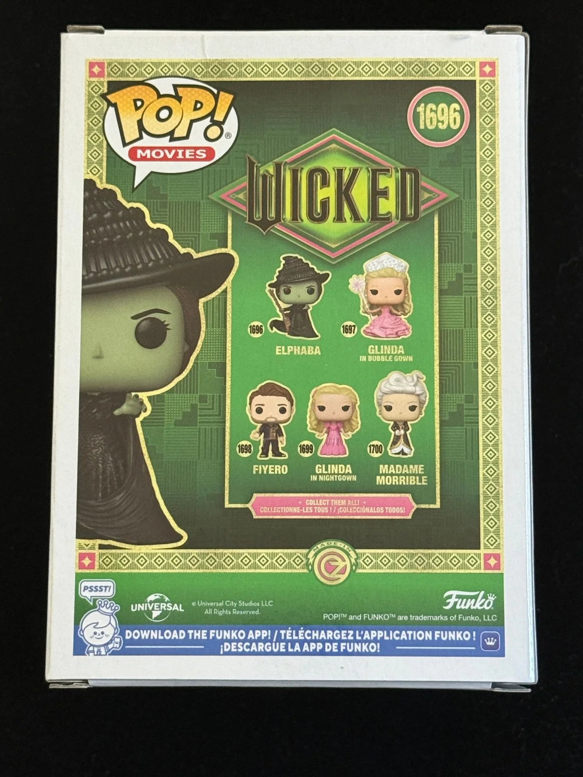 Cynthia Erivo signed Funko Pop Elphaba #1696 Wicked JSA COA Auto Z2506, image 4
