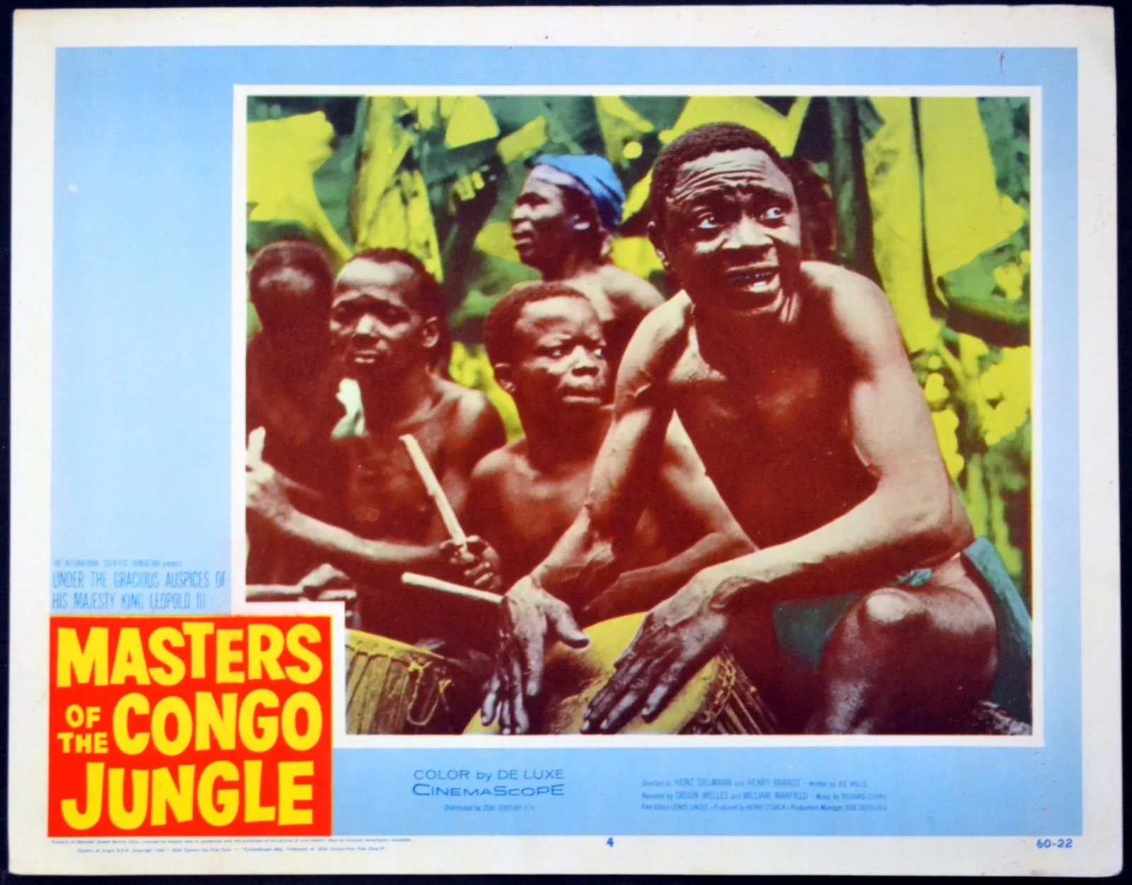 MASTERS OF THE CONGO JUNGLE 1958 Henry Brandt Heinz Sielmann 7 LOBBY CARDS, изображение 3