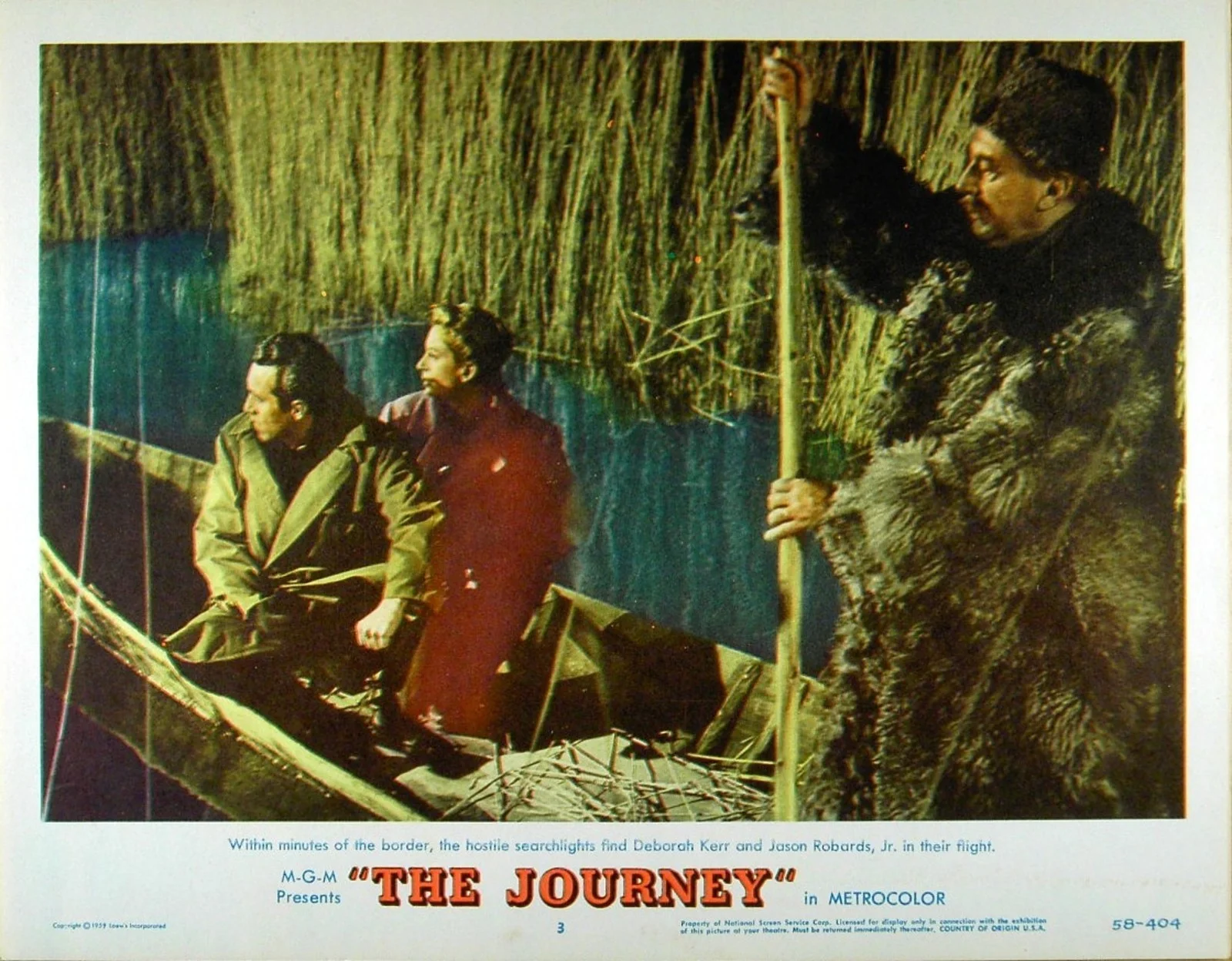 JOURNEY 1959 Yul Brynner, Deborah Kerr, Anouk Aimee 5 U.S. LOBBY CARDS, изображение 2