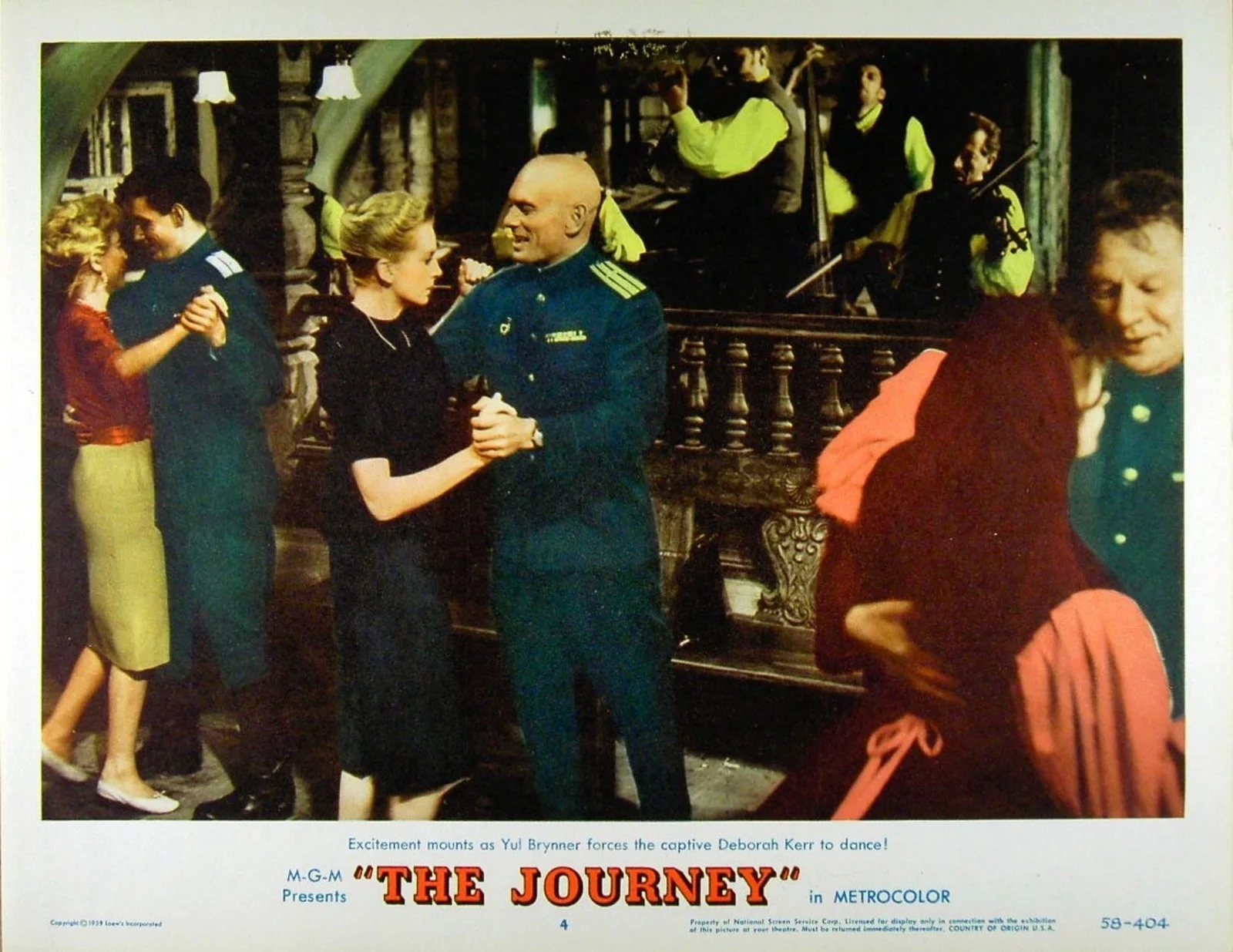 JOURNEY 1959 Yul Brynner, Deborah Kerr, Anouk Aimee 5 U.S. LOBBY CARDS, изображение 3