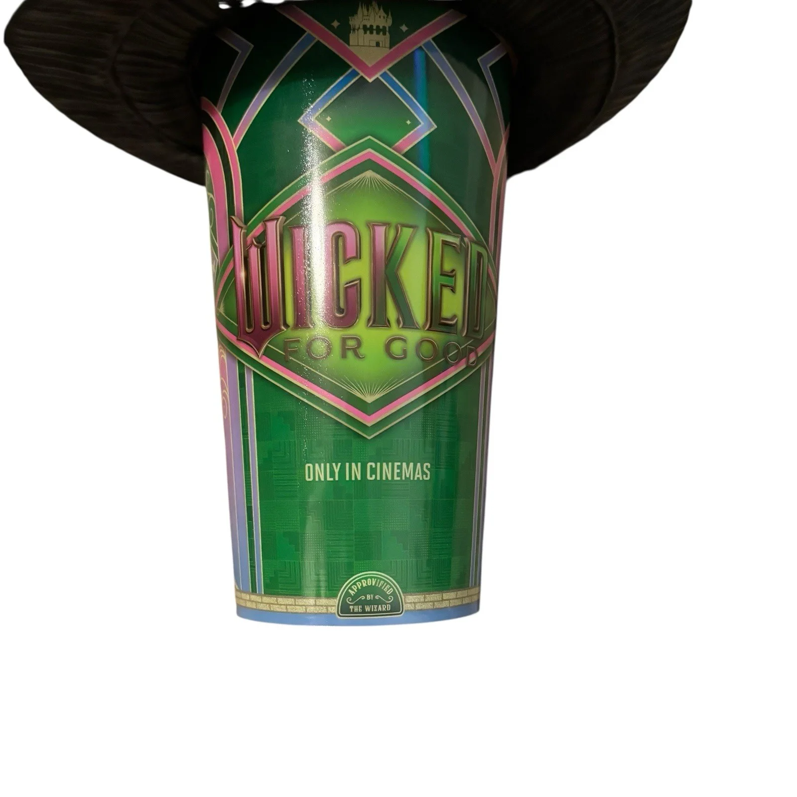Cineworld Wicked For Good Drinking Cup 750ml With Elphaba Hat New, image 2