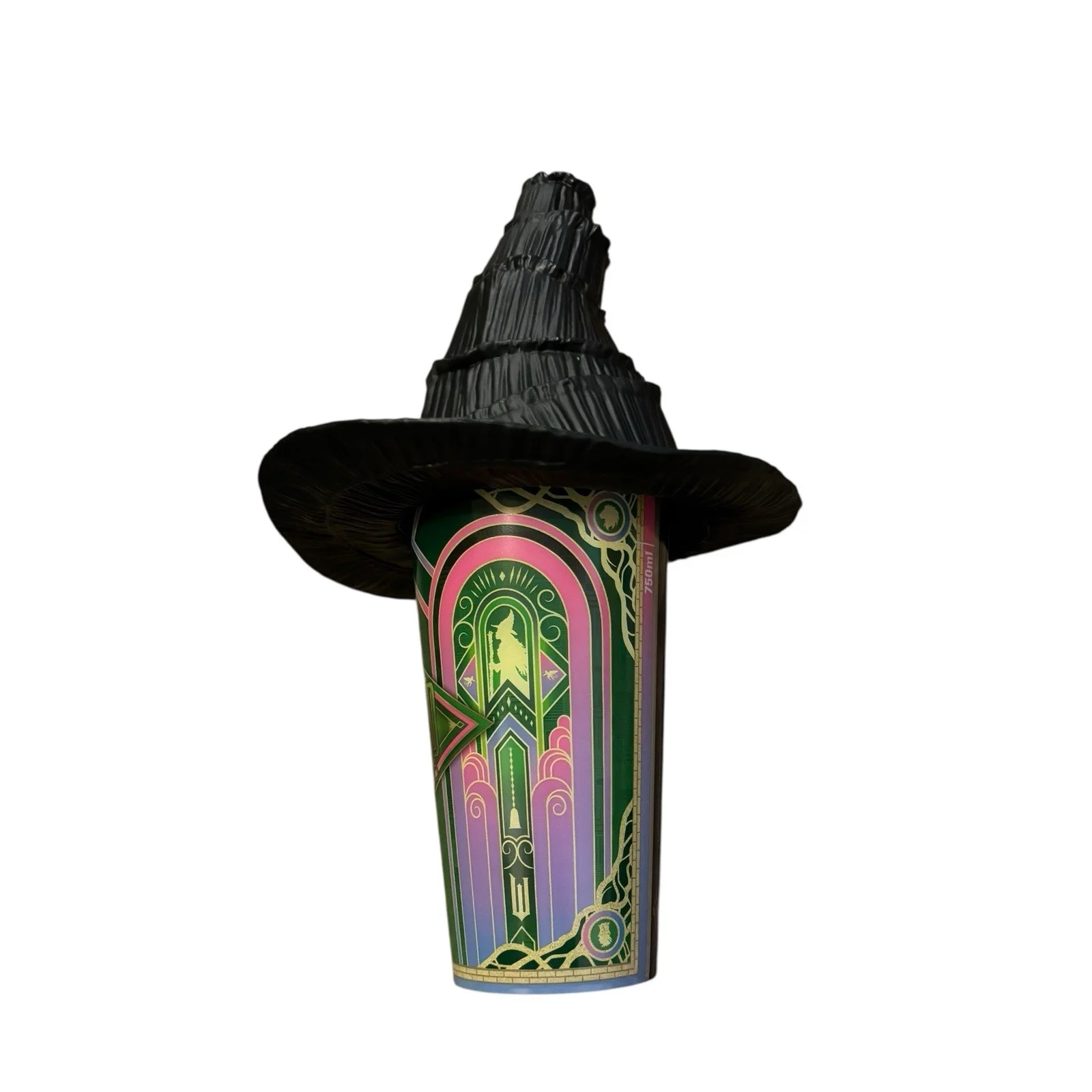 Cineworld Wicked For Good Drinking Cup 750ml With Elphaba Hat New, image 4