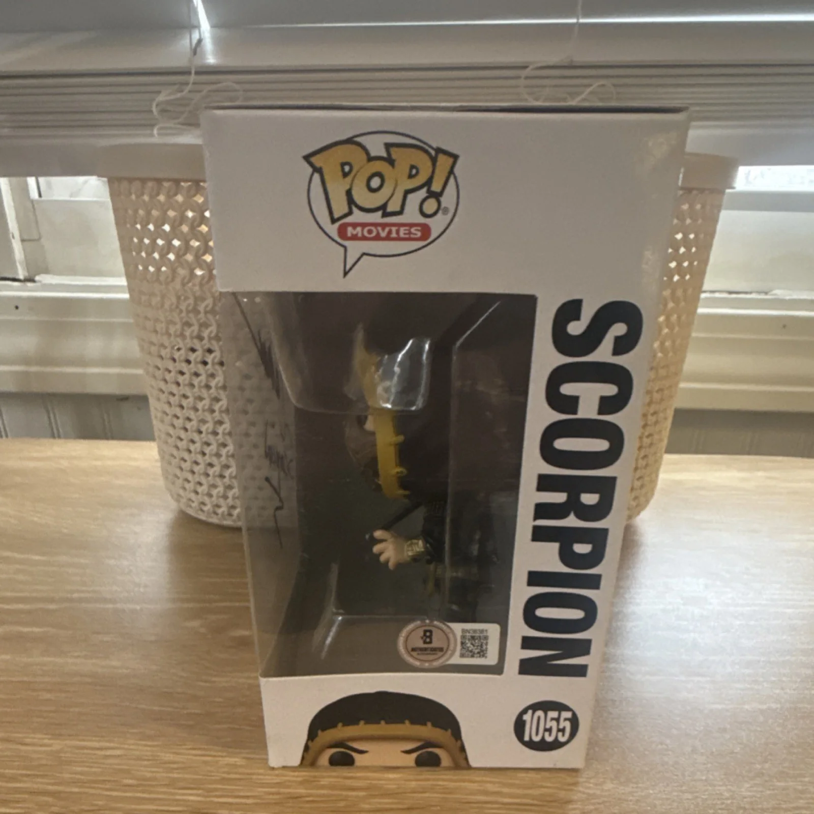 Funko Pop Mortal Kombat Scorpion Beckett COA Autographed Chris Casamassa LTP, изображение 2