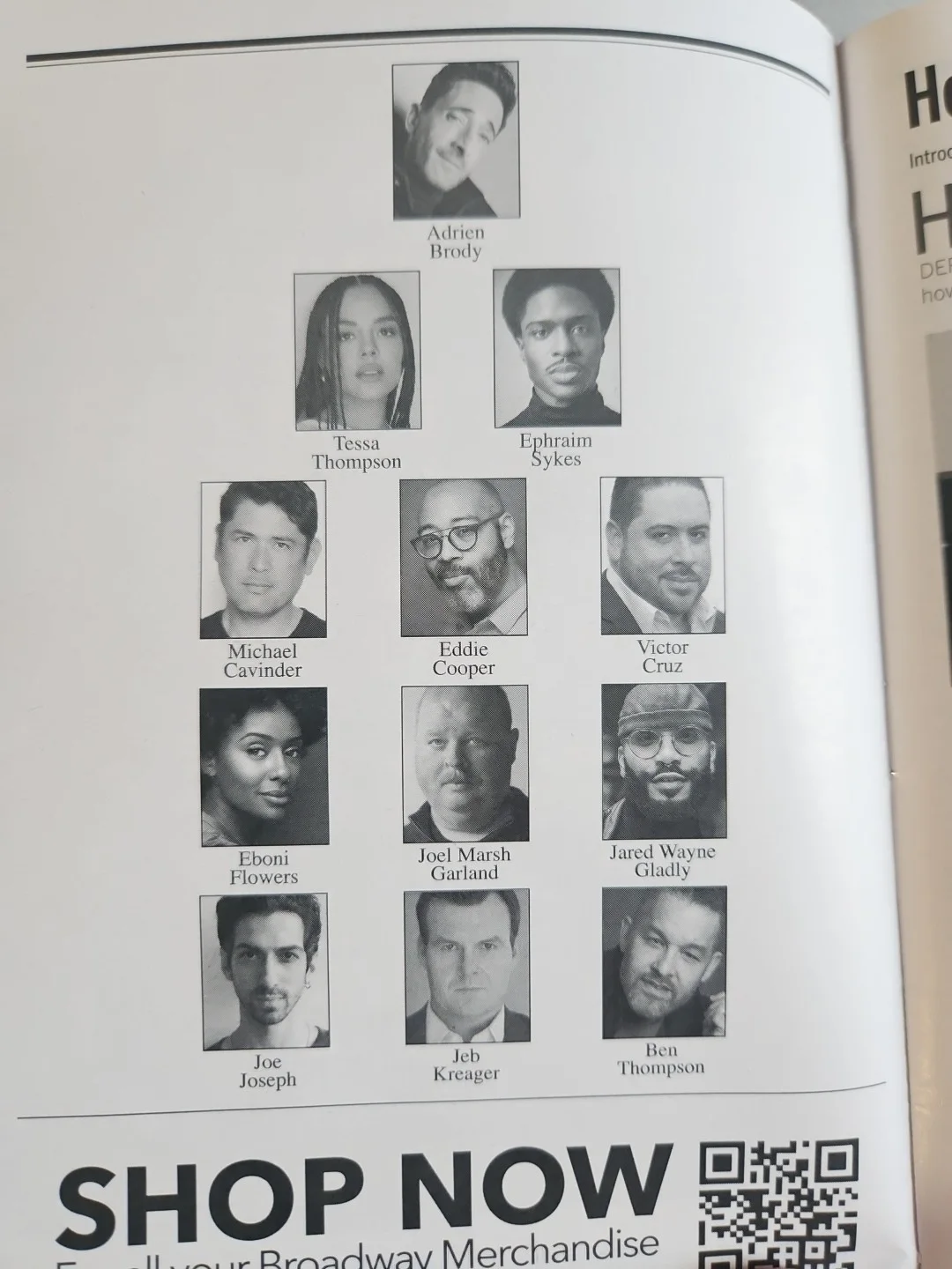 Tessa Thompson, Eddie Cooper — The Fear Of 13 Signed Playbill - Tessa Thompson, Eddie Cooper, изображение 4
