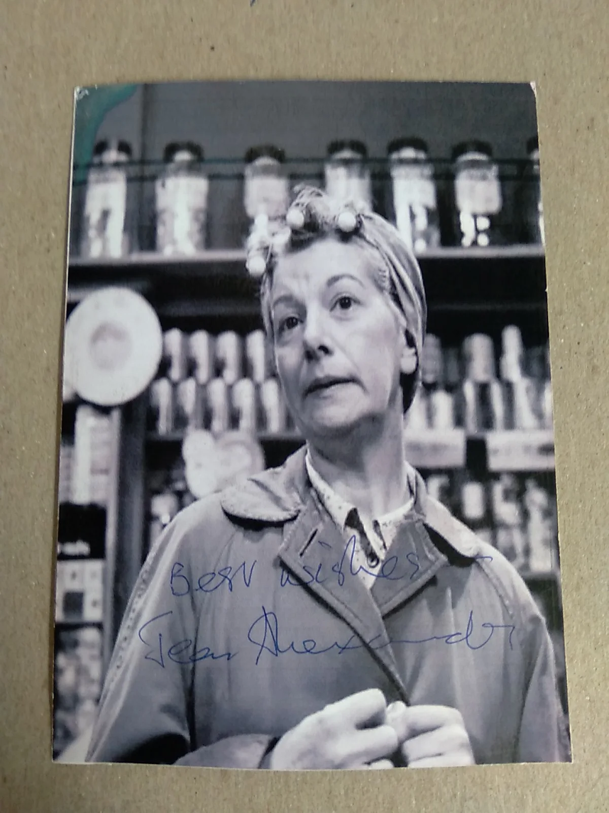 Jean Alexander Signed Autograph 6x4in. Black And White Photo, изображение 2