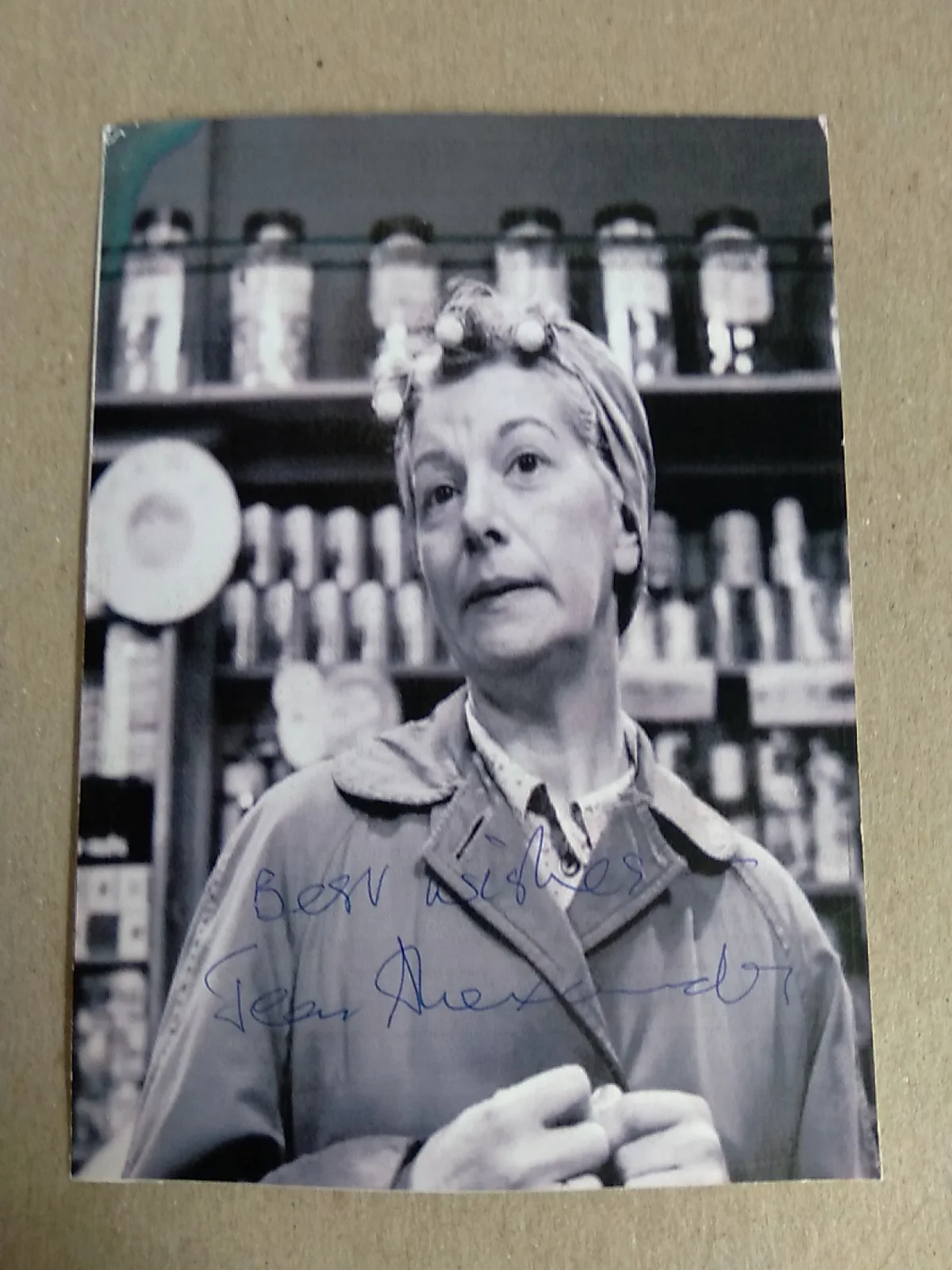 Jean Alexander Signed Autograph 6x4in. Black And White Photo, изображение 3