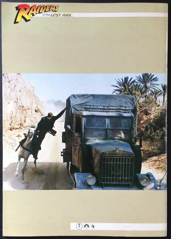 RAIDERS OF THE LOST ARK ORIGINAL JAPANESE MOVIE PROGRAMME INDIANA JONES FORD, изображение 2