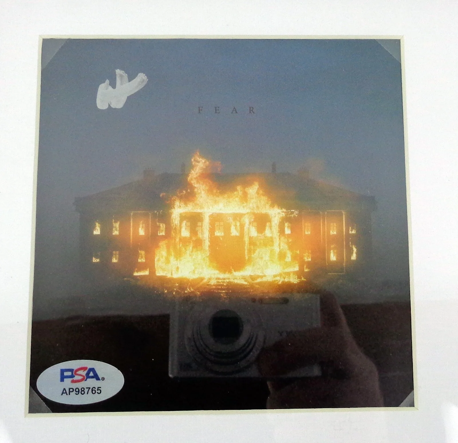 NF — NF Nathan Feuerstein Signed Autograph Fear CD Framed PSA/DNA COA, image 2