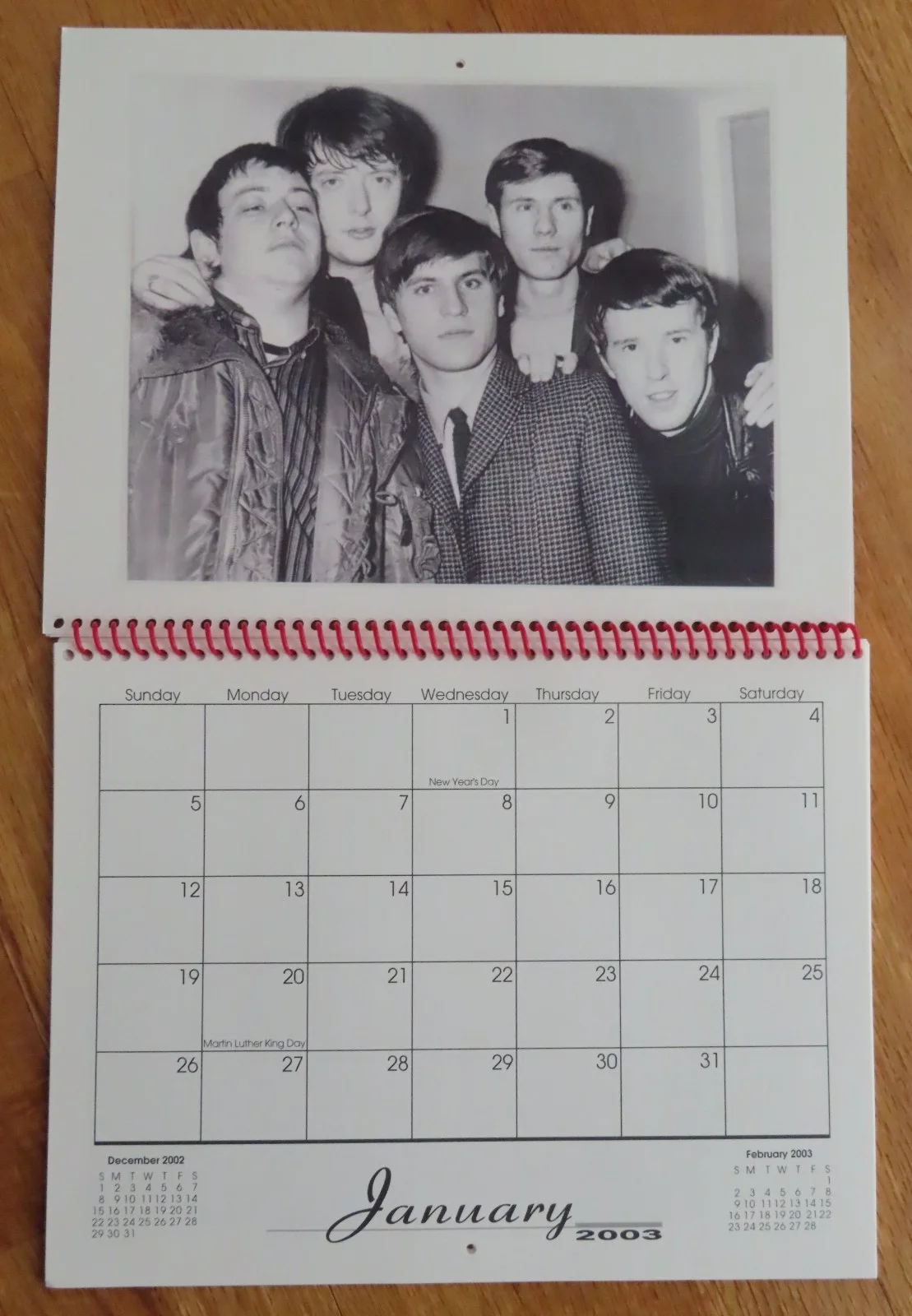 HILTON VALENTINE of ERIC BURDON & THE ANIMALS signed 2003 LTD of 30 Calendar, изображение 4