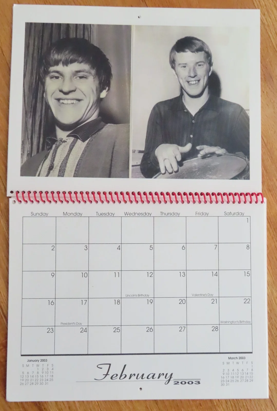 HILTON VALENTINE of ERIC BURDON & THE ANIMALS signed 2003 LTD of 30 Calendar, изображение 5
