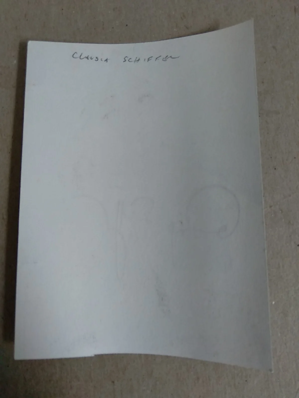 Claudia Schiffer Signed 5.5x4in. Photo 1, изображение 4