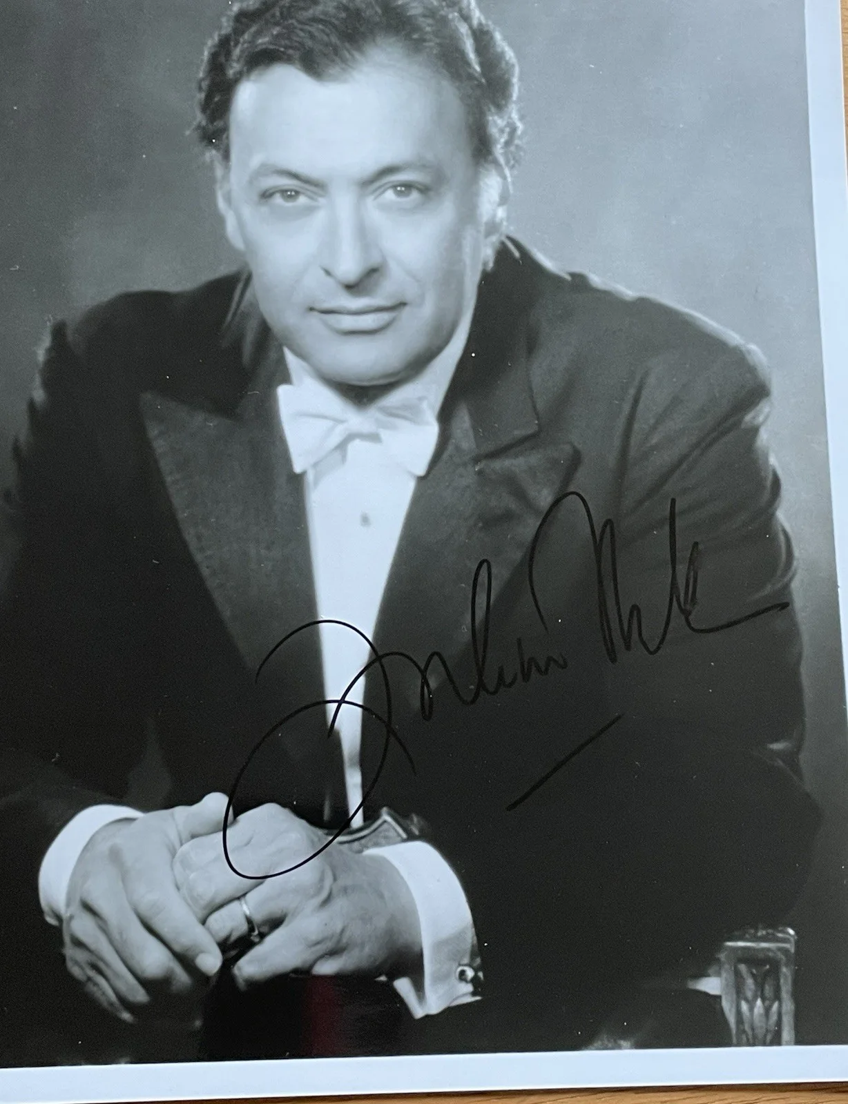 Conductor Zubin Mehta Autograph Photo Director Emeritus of Israel Philharmonic, изображение 2
