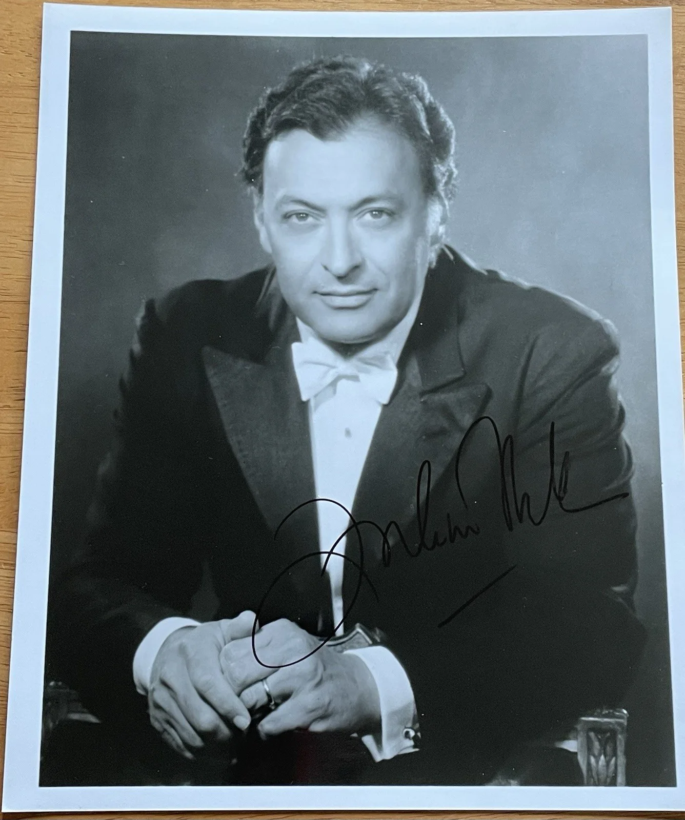 Conductor Zubin Mehta Autograph Photo Director Emeritus of Israel Philharmonic, изображение 3