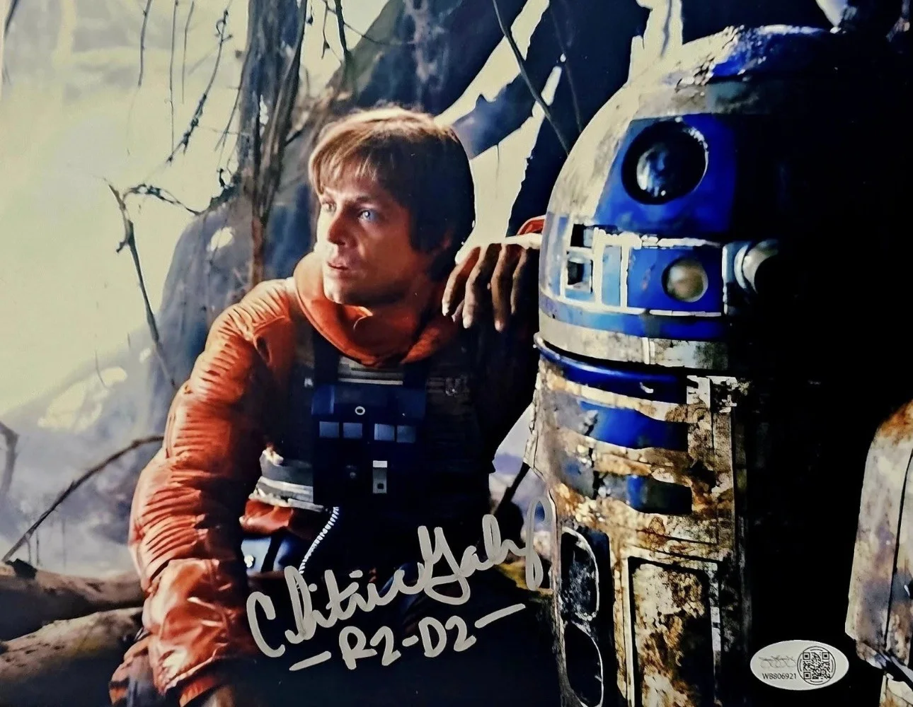 Christine Galey — Christine Galey Star Wars R2-D2 signed AUTOGRAPHED 8x10 photo JSA COA METALLIC