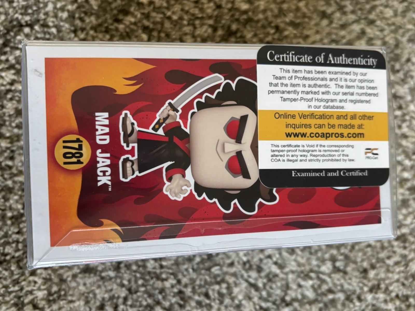 Phil LaMarr — PHIL LAMARR - MAD JACK - SIGNED FUNKO WITH COA, image 4