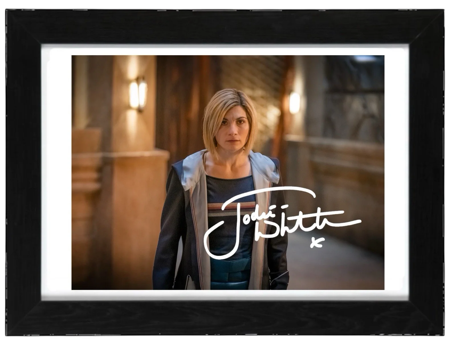 Jodie Whittaker Signed Autograph PHOTO Pre Print 6x4/A4/ Framed Doctor Who, image 2