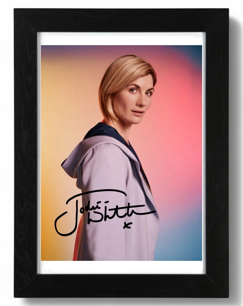 Jodie Whittaker Signed Autograph PHOTO Pre Print 6x4/A4/ Framed Doctor Who, image 2
