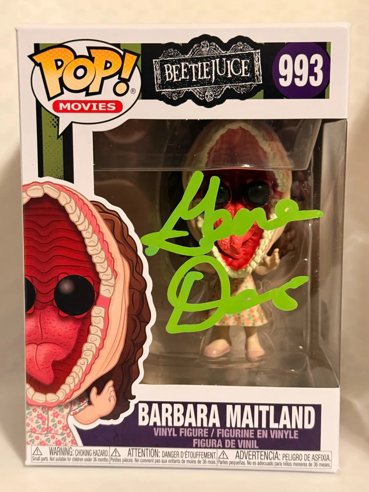 Geena Davis, Alec Baldwin — Beetlejuice Funko & VHS Set Signed By Geena Davis & Alec Baldwin JSA OC COA, изображение 2