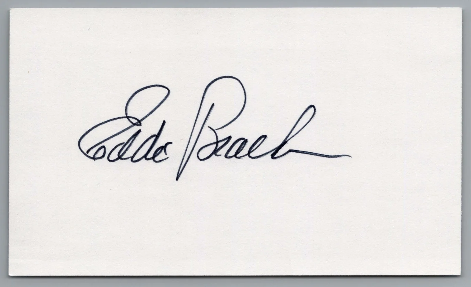 Eddie Bracken — Eddie Bracken Signed 3x5 Index Card Hail The Conquering Hero Autographed