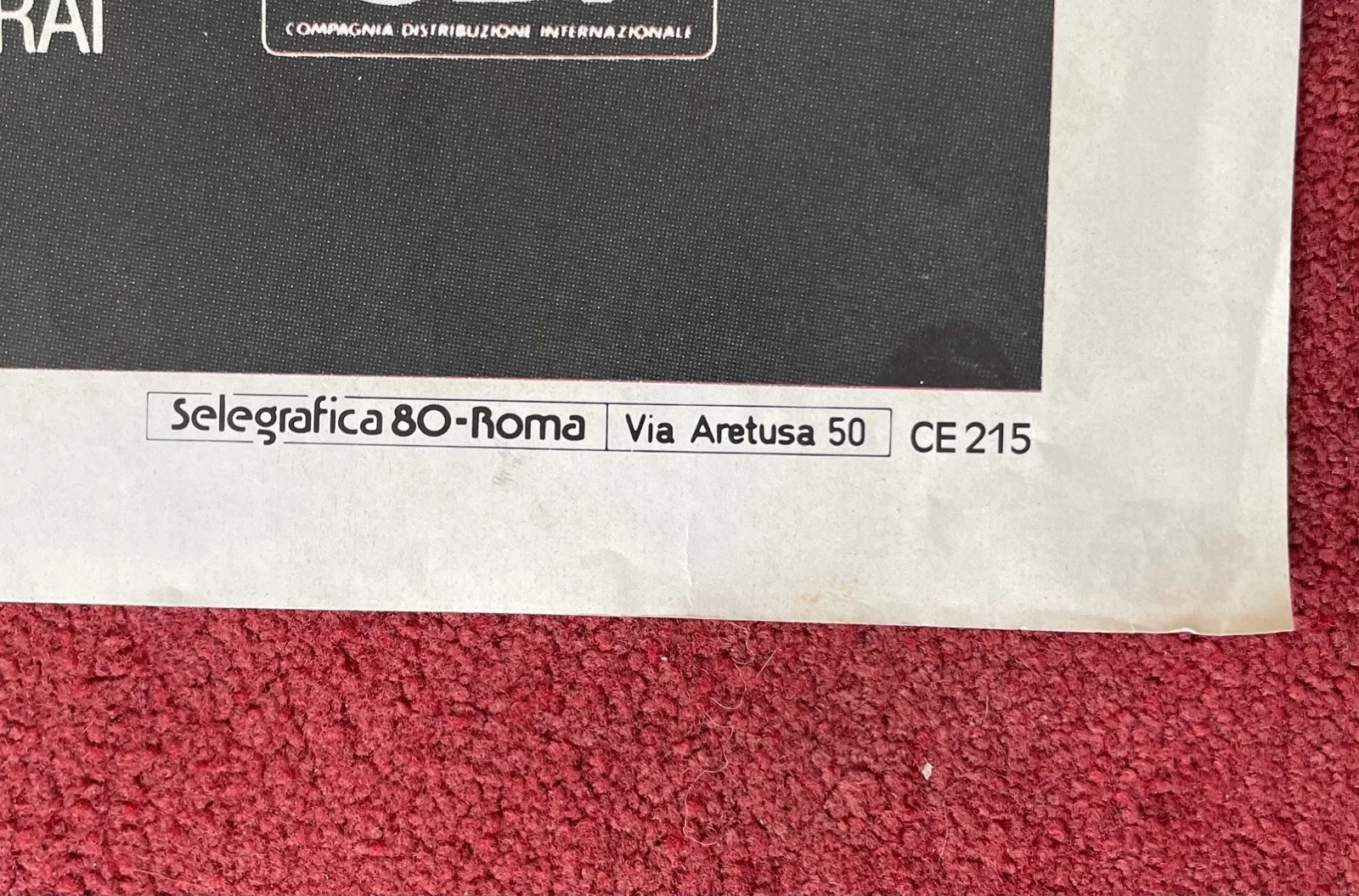 Dario Argento’s Opera 1987 Giant Film Poster Italian Original 140cm x 100cm, изображение 3