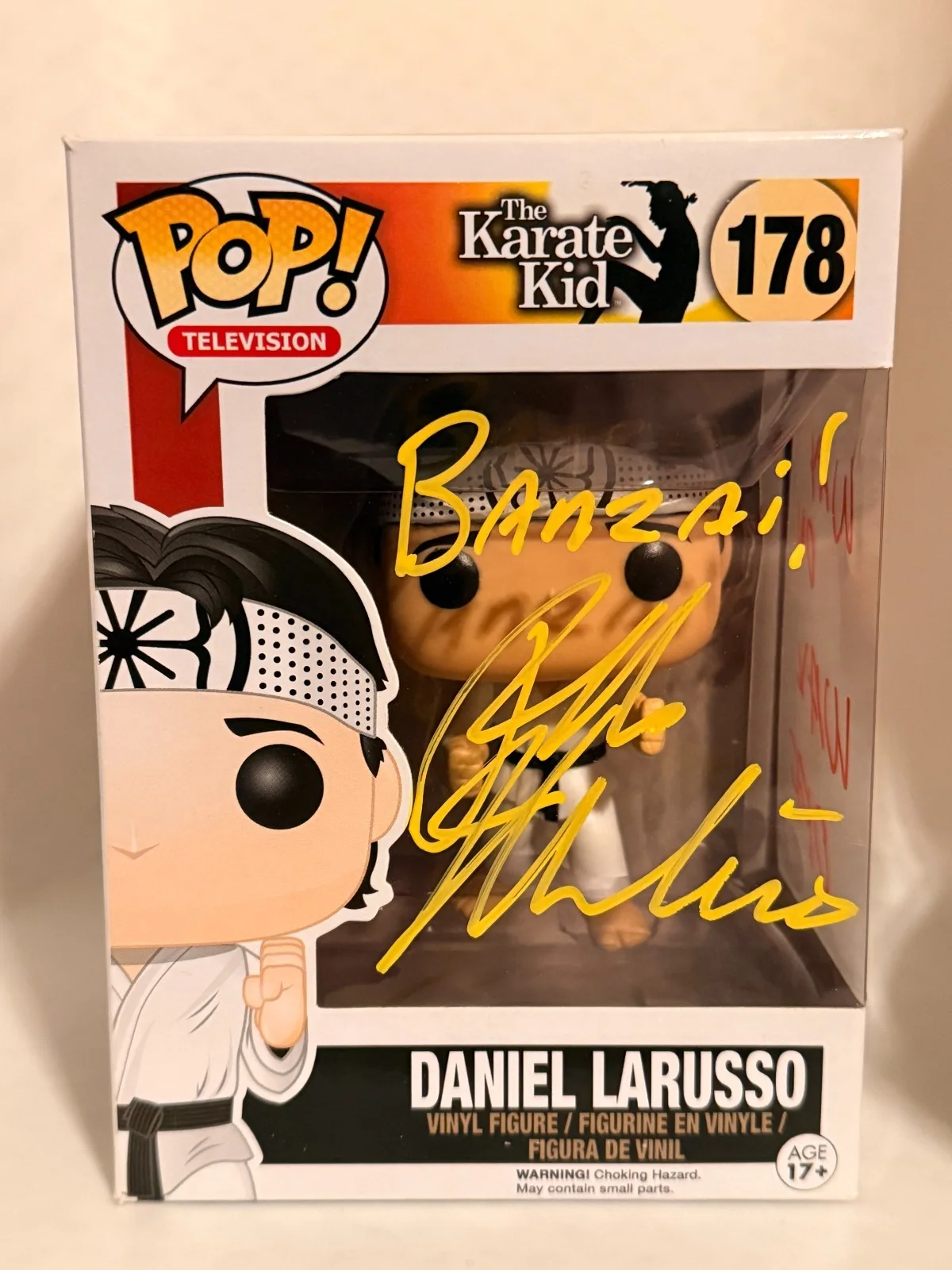 Ralph Macchio, William Zabka — Karate Kid Funko & VHS Set Signed By Ralph Macchio & Wiliam Zabka JSA COA, image 2