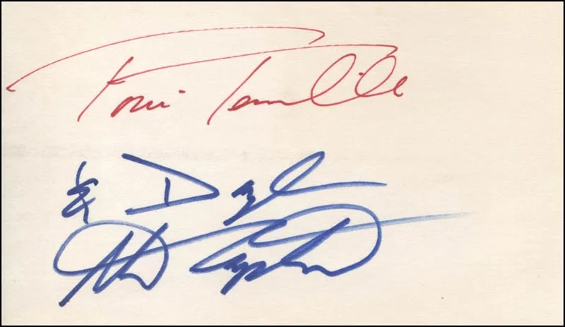 Captain & Tennille, Toni Tennille, Daryl Dragon — & TENNILLE - AUTOGRAPH WITH CO-SIGNERS