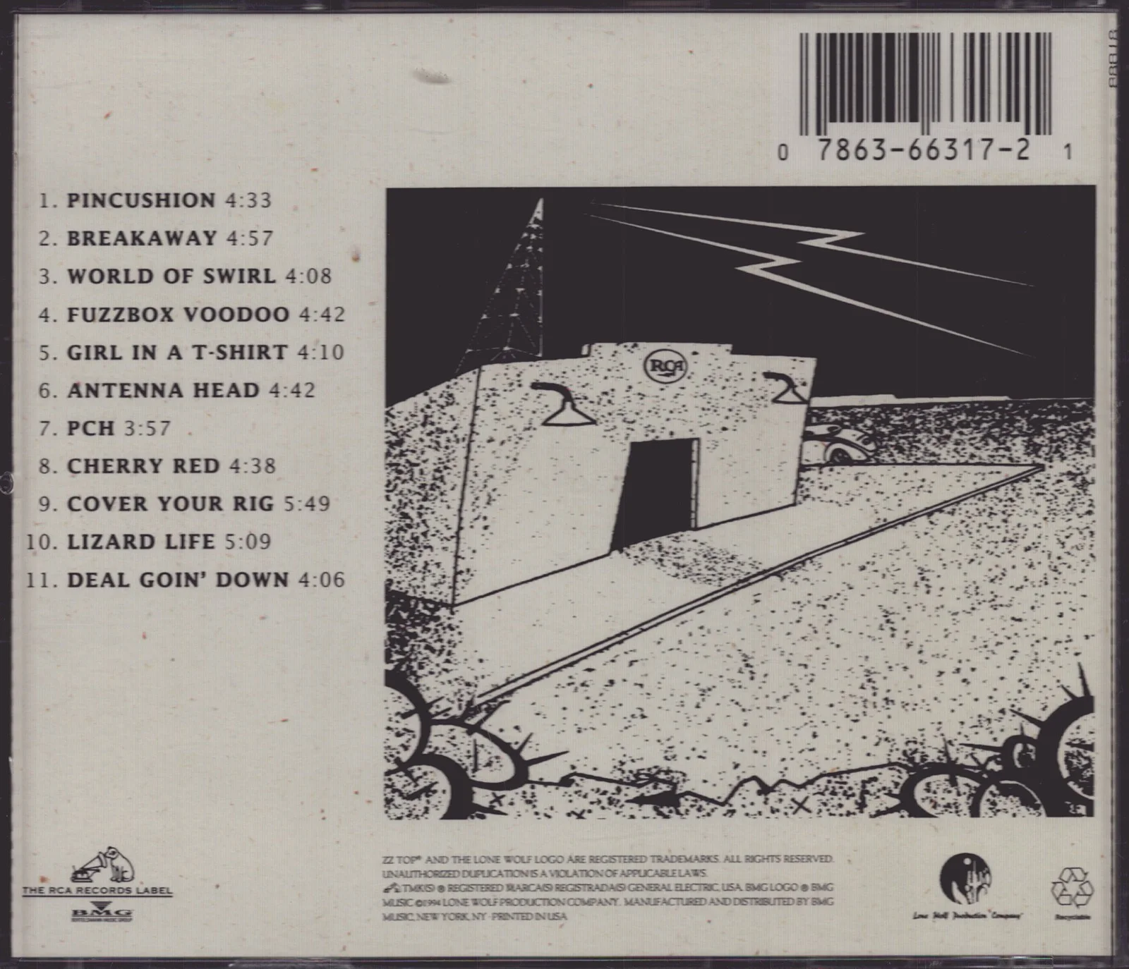 Z Top, Frank Beard, Dusty Hill, Billy Gibbons — Z Z TOP - CD COVER SIGNED CIRCA 1994, image 3