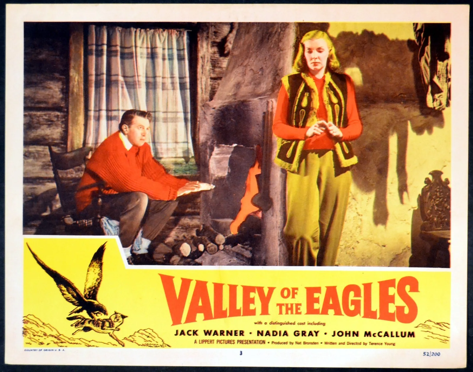 VALLEY OF EAGLES 1951 Jack Warner, John McCallum, Nadia Gray 6 LOBBY CARDS, image 2