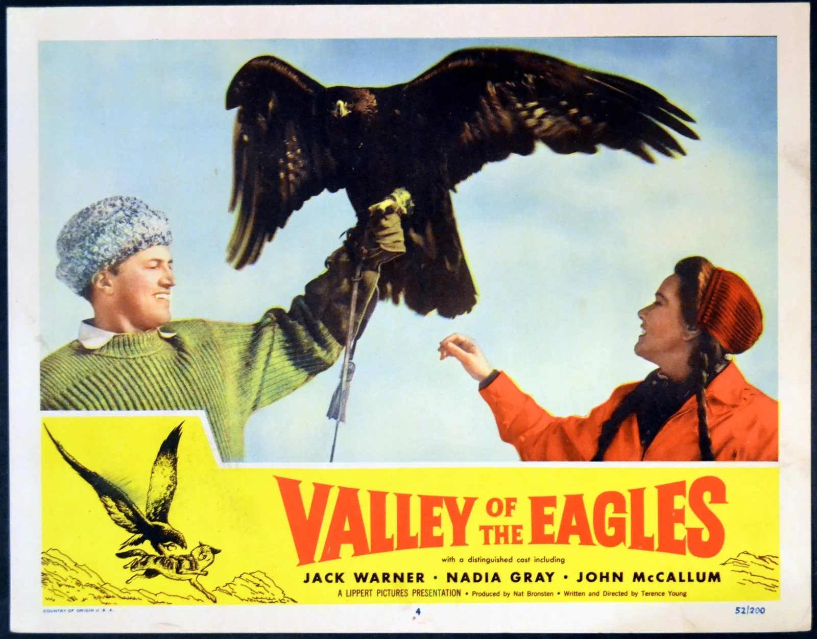 VALLEY OF EAGLES 1951 Jack Warner, John McCallum, Nadia Gray 6 LOBBY CARDS, image 3
