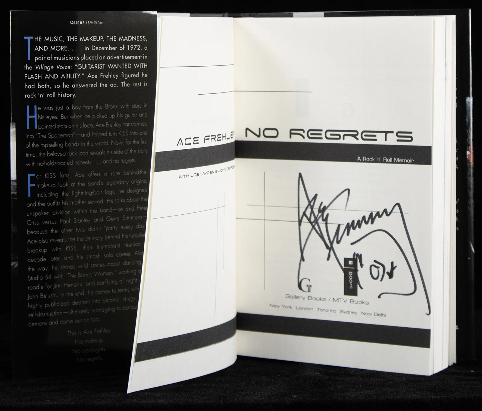 Ace Frehley — ACE FREHLEY - BOOK SIGNED, image 3
