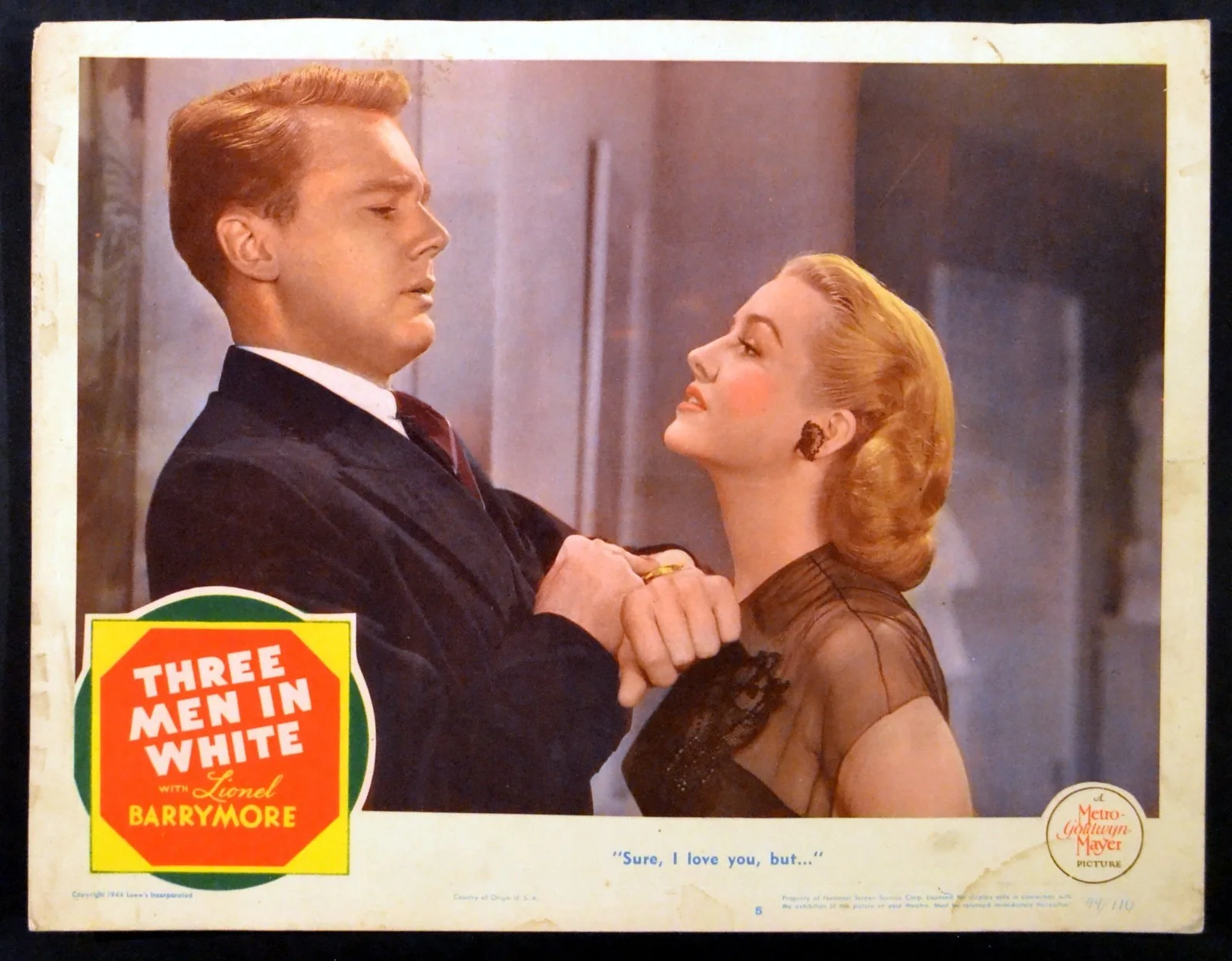 THREE MEN IN WHITE 1944 Van Johnson, Marilyn Maxwell 4 LOBBY CARDS, image 2