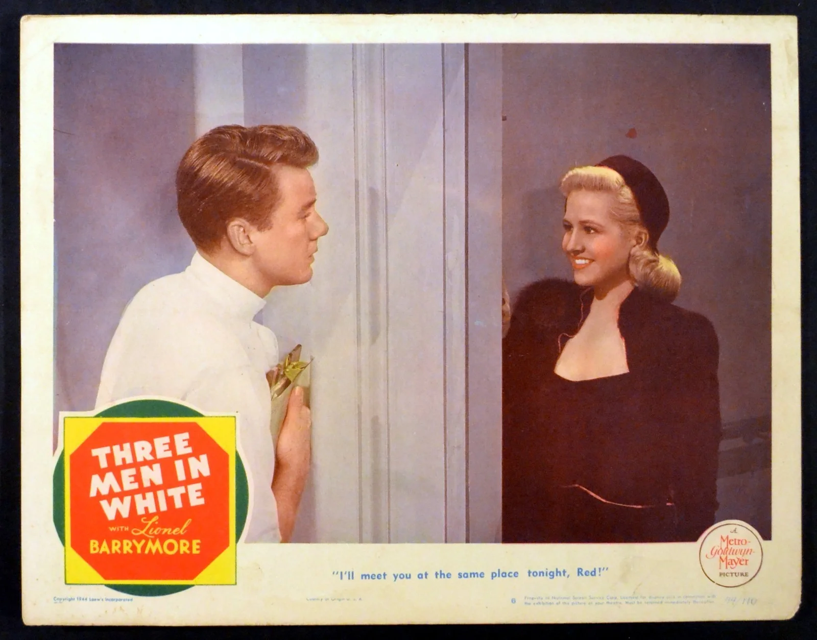 THREE MEN IN WHITE 1944 Van Johnson, Marilyn Maxwell 4 LOBBY CARDS, image 4