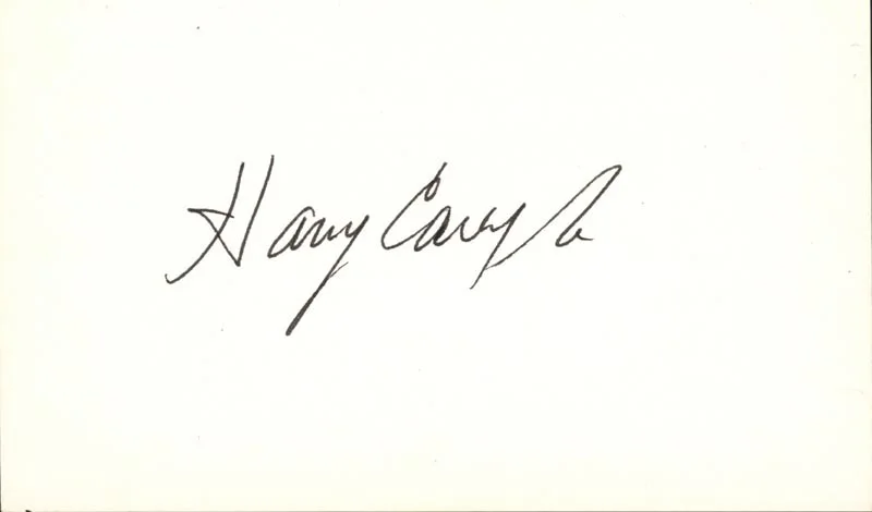 Harry Carey Jr — HARRY CAREY JR. - AUTOGRAPH