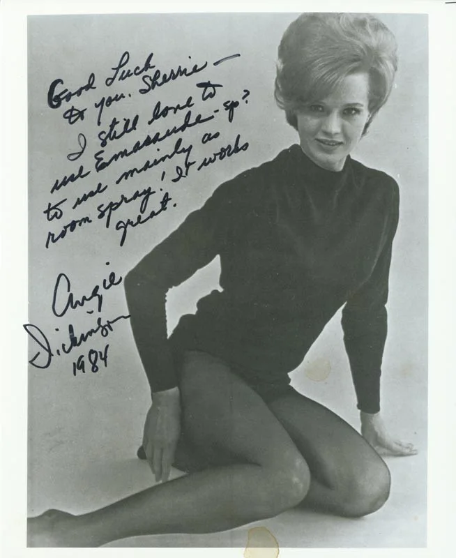 Angie Dickinson — ANGIE DICKINSON - AUTOGRAPHED INSCRIBED PHOTOGRAPH 1984