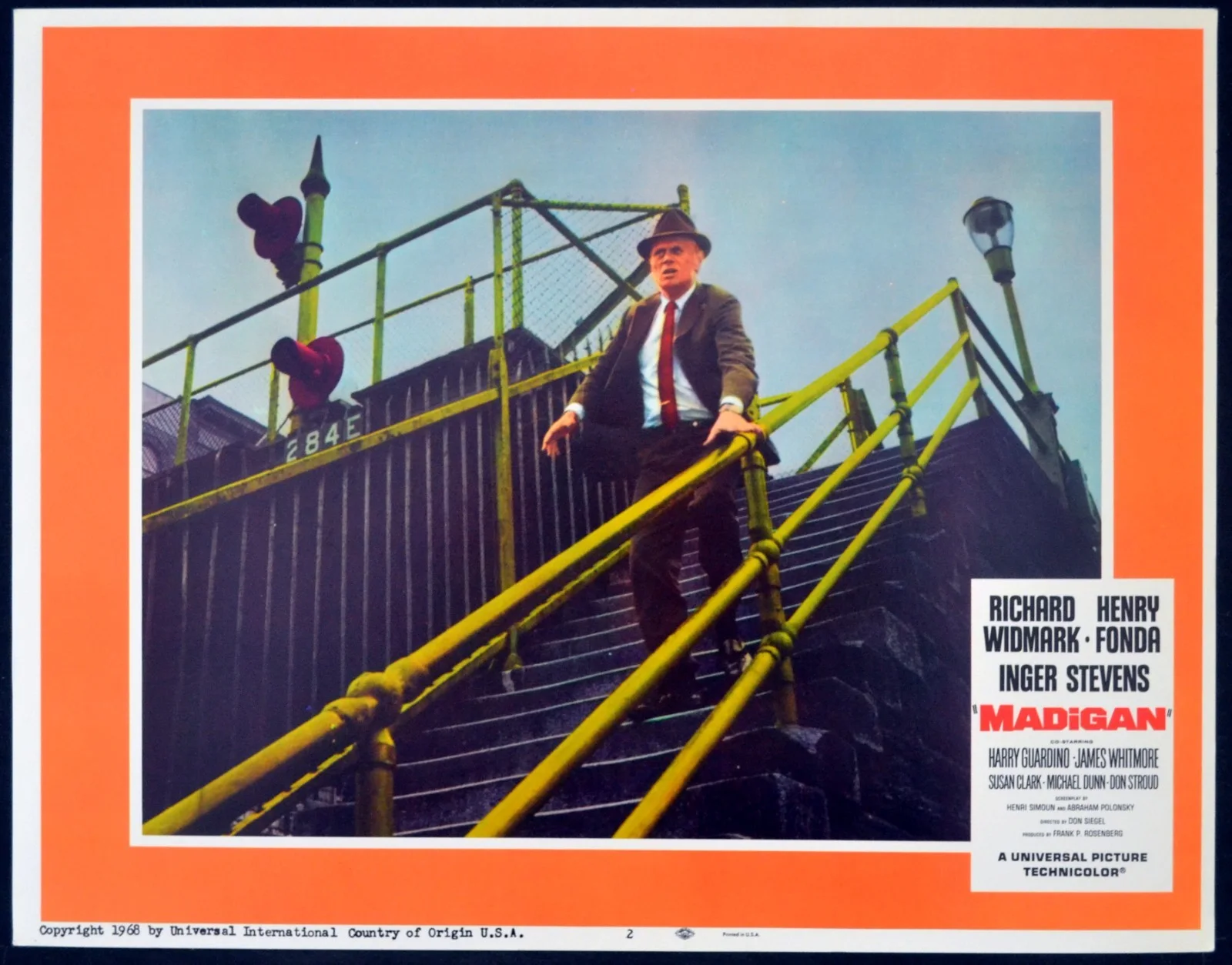 MADIGAN 1968 Richard Widmark, Henry Fonda - Don Siegel 7 LOBBY CARDS, изображение 3