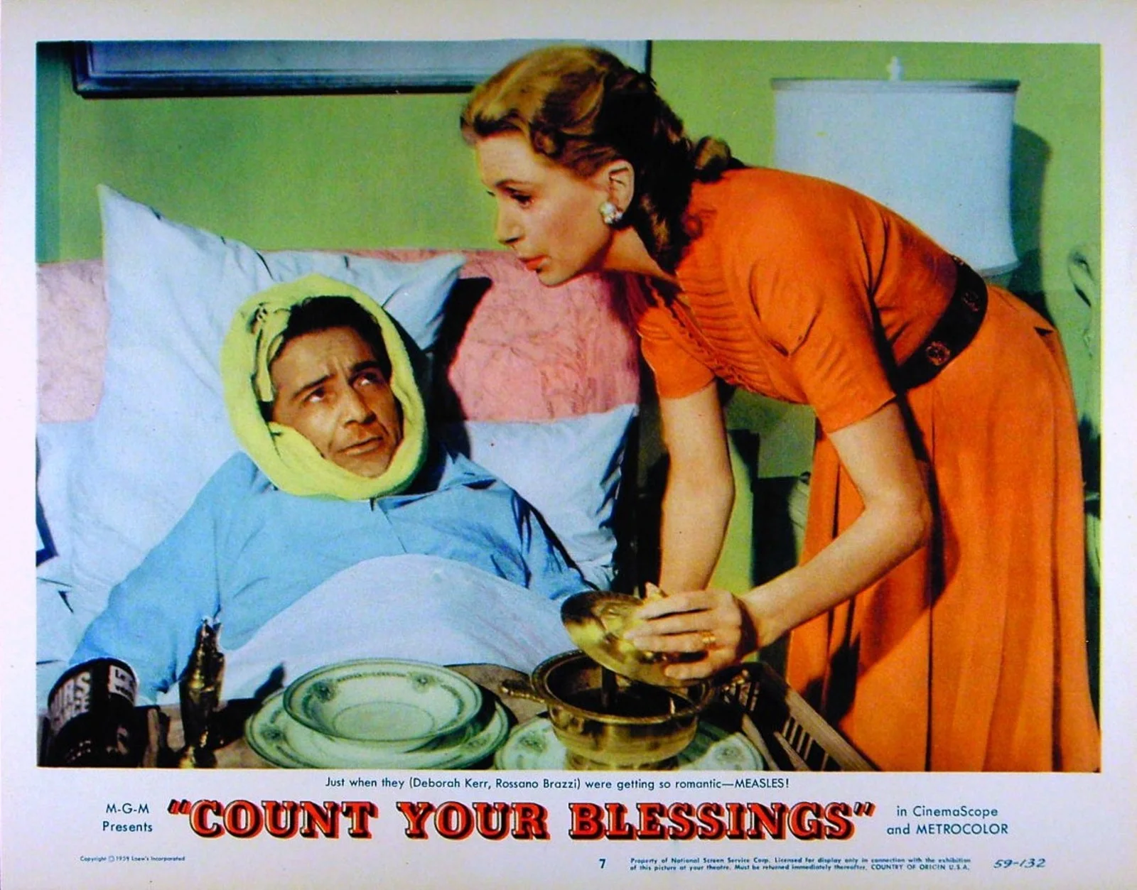 COUNT YOUR BLESSINGS 1959 Deborah Kerr, Maurice Chevalier 6 U.S. LOBBY CARDS, изображение 5