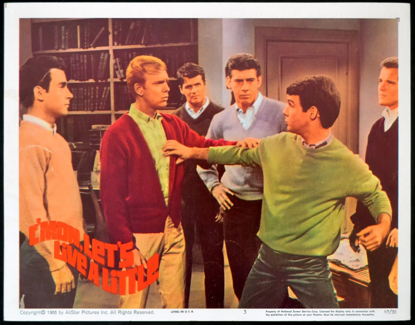 C’MON LET’S LIVE A LITTLE 1967 Bobby Vee, Jackie DeShannon 5 LOBBY CARDS, изображение 4