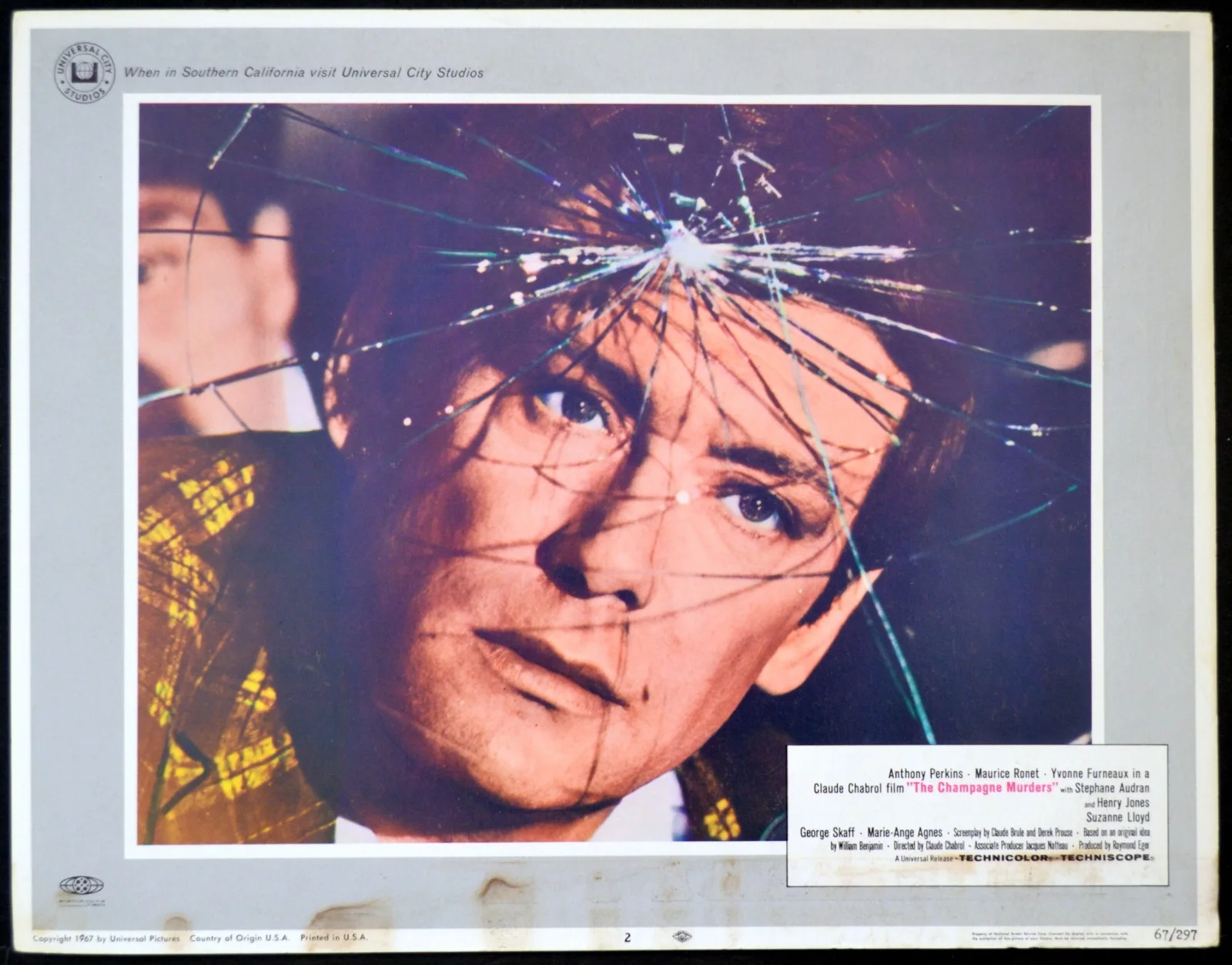 CHAMPAGNE MURDERS 1967 Yvonne Furneaux, Anthony Perkins 6 LOBBY CARDS, изображение 2