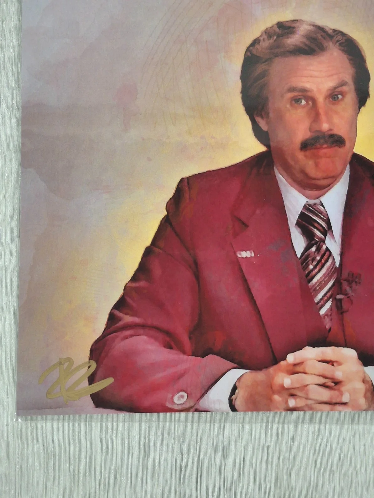 Anchorman Ron Burgundy Bam Box Exclusive 8x10 Art Print Signed By Rehab, изображение 5