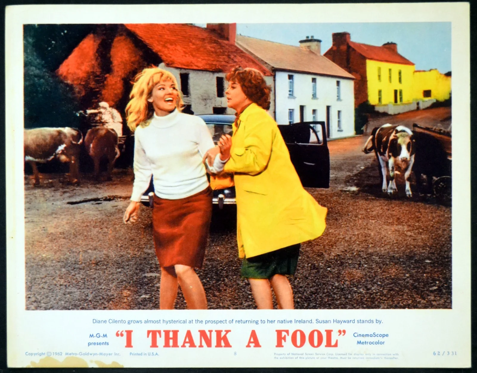 I THANK A FOOL 1962 Susan Hayward, Peter Finch, Diane Cilento 5 LOBBY CARDS, изображение 5