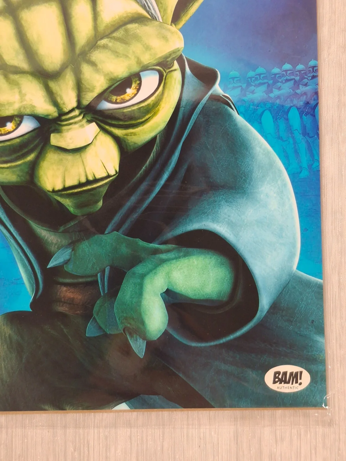 Tom Kane — Tom Kane Star Wars Clone Wars Yoda Voice Signed Autograph 8x10 Photo BAM COA, image 4
