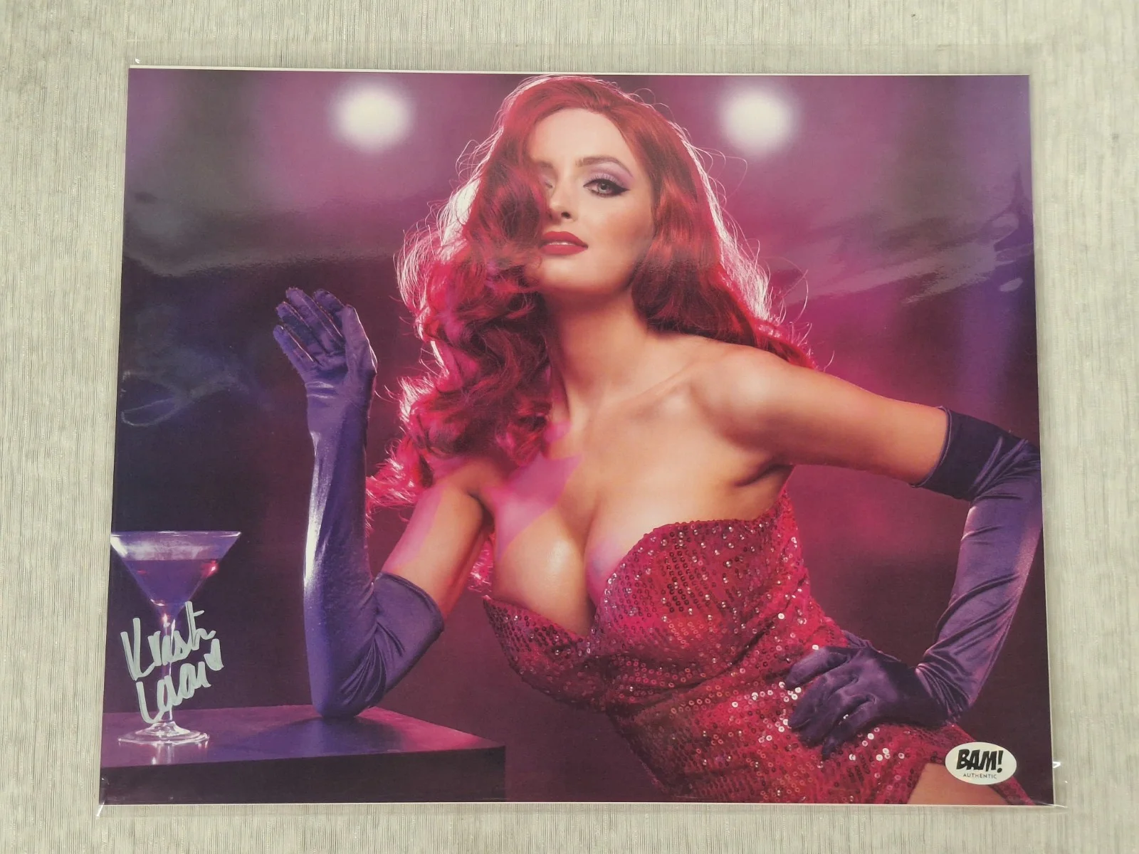 Kristen Lanae — Kristen Lanae Jessica Rabbit Signed 8x10 Photo Autographed BAM Exclusive COA
