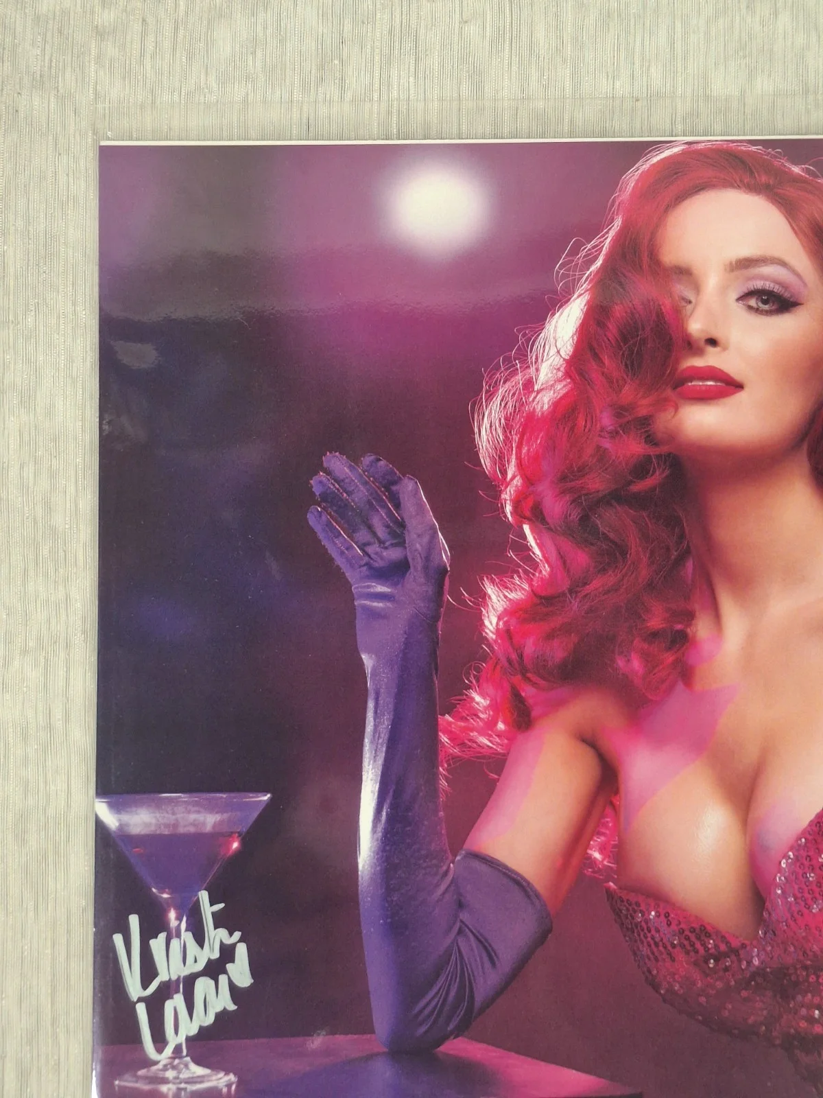 Kristen Lanae — Kristen Lanae Jessica Rabbit Signed 8x10 Photo Autographed BAM Exclusive COA, image 2