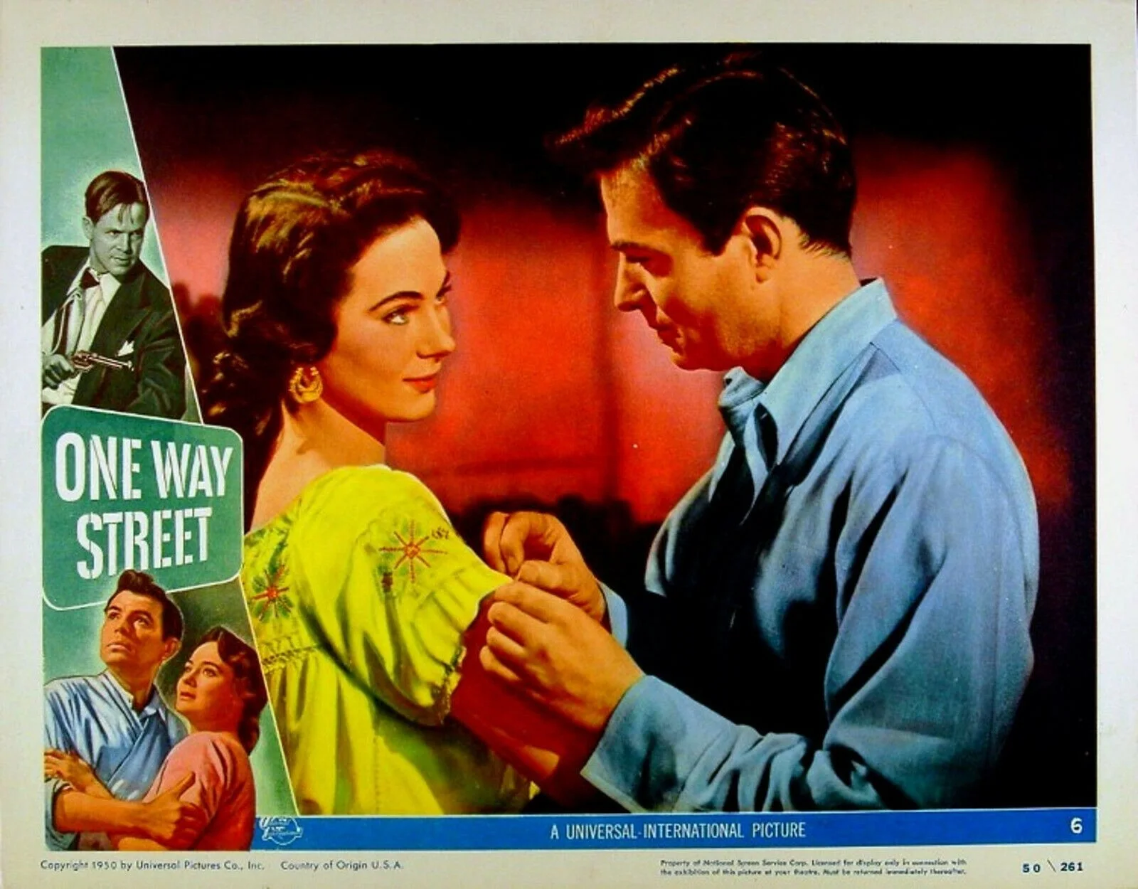 ONE WAY STREET 1950 James Mason, Basil Ruysdael, Märta Torén 6 LOBBY CARDS, изображение 4