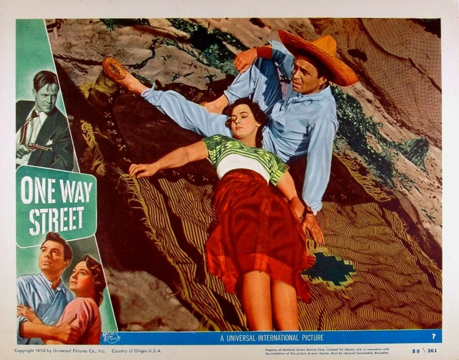 ONE WAY STREET 1950 James Mason, Basil Ruysdael, Märta Torén 6 LOBBY CARDS, изображение 5