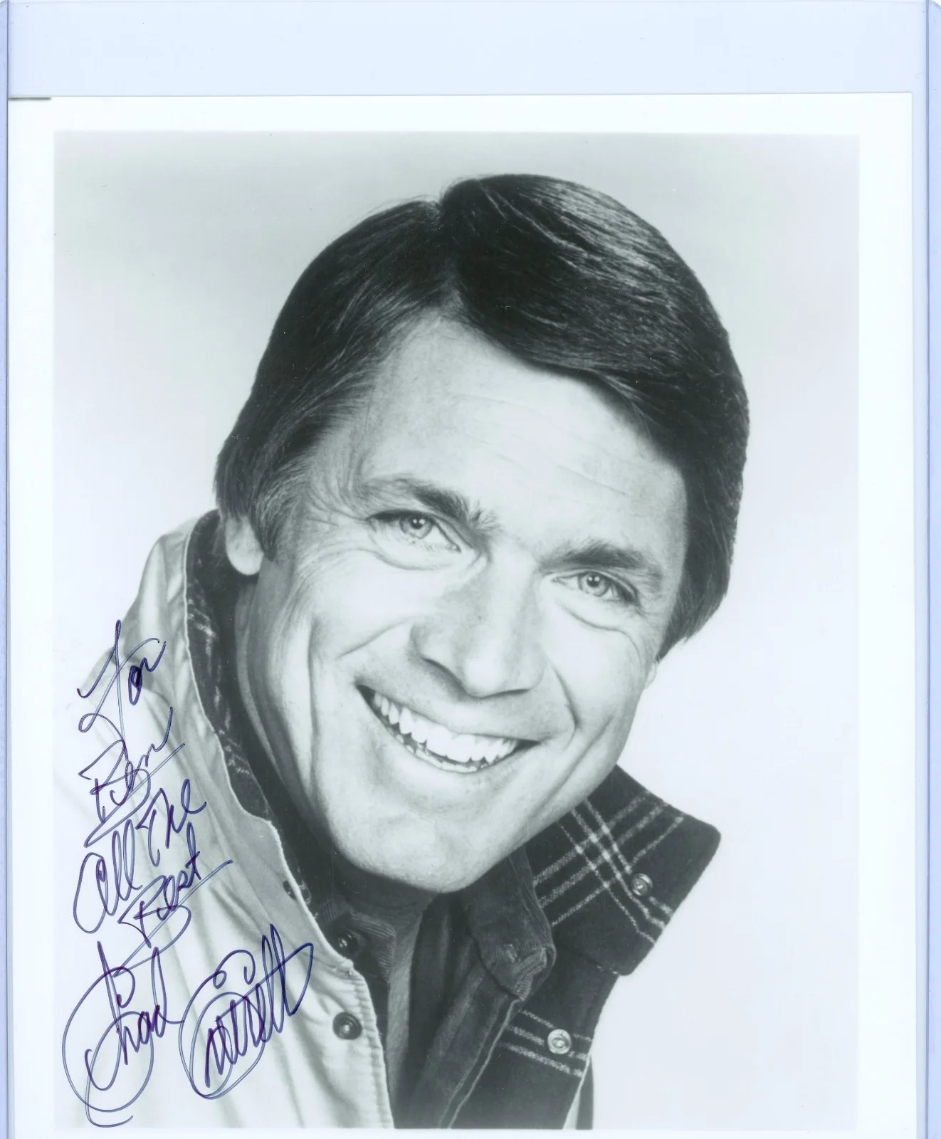Chad Everett — Chad Everett Signed 8x10 Photo Autograph Vintage Actor Airplane Medical Center