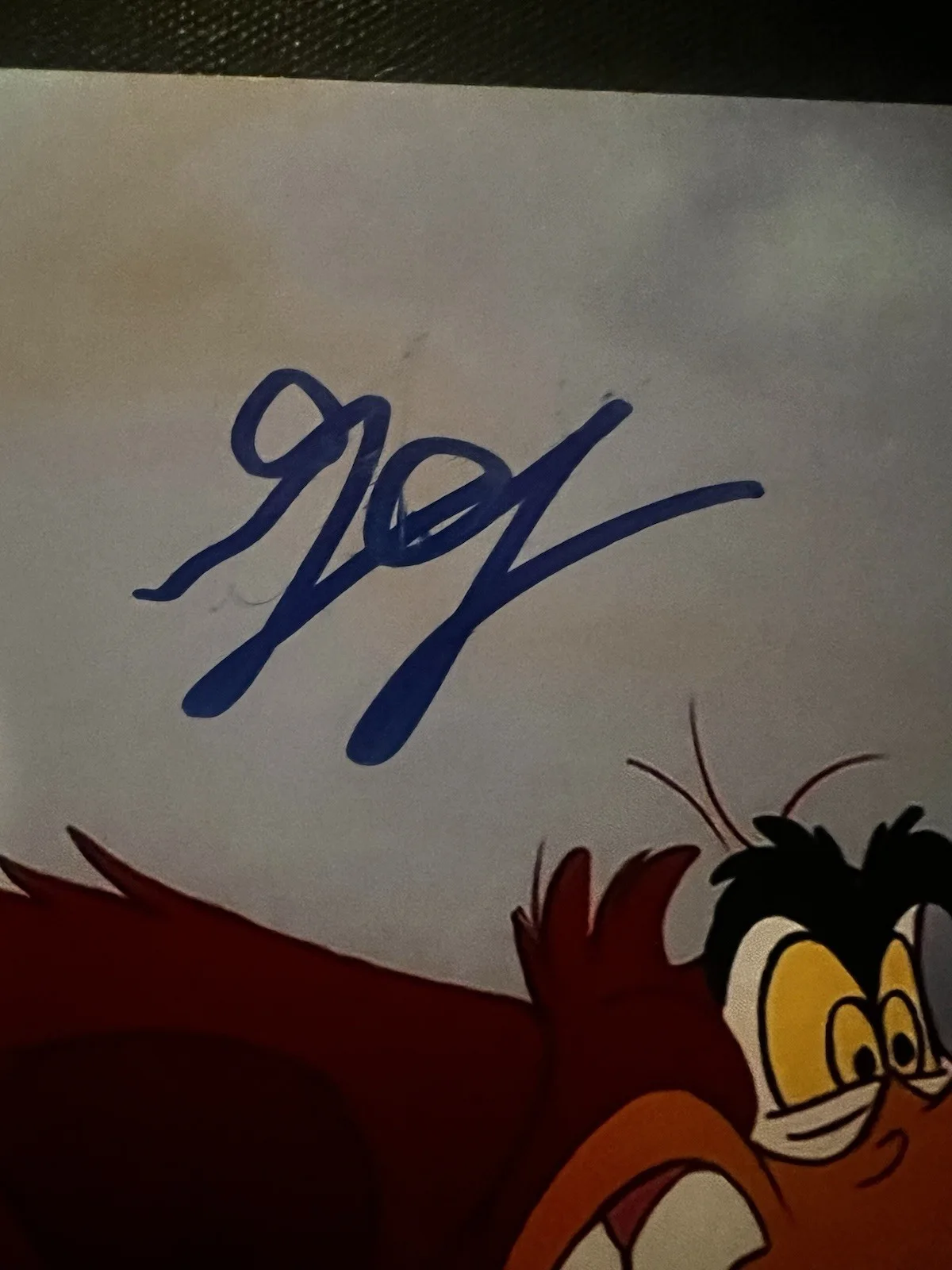 Gilbert Gottfried signed 8x10 Beckett Bas Aladdin Lago Disney, image 2