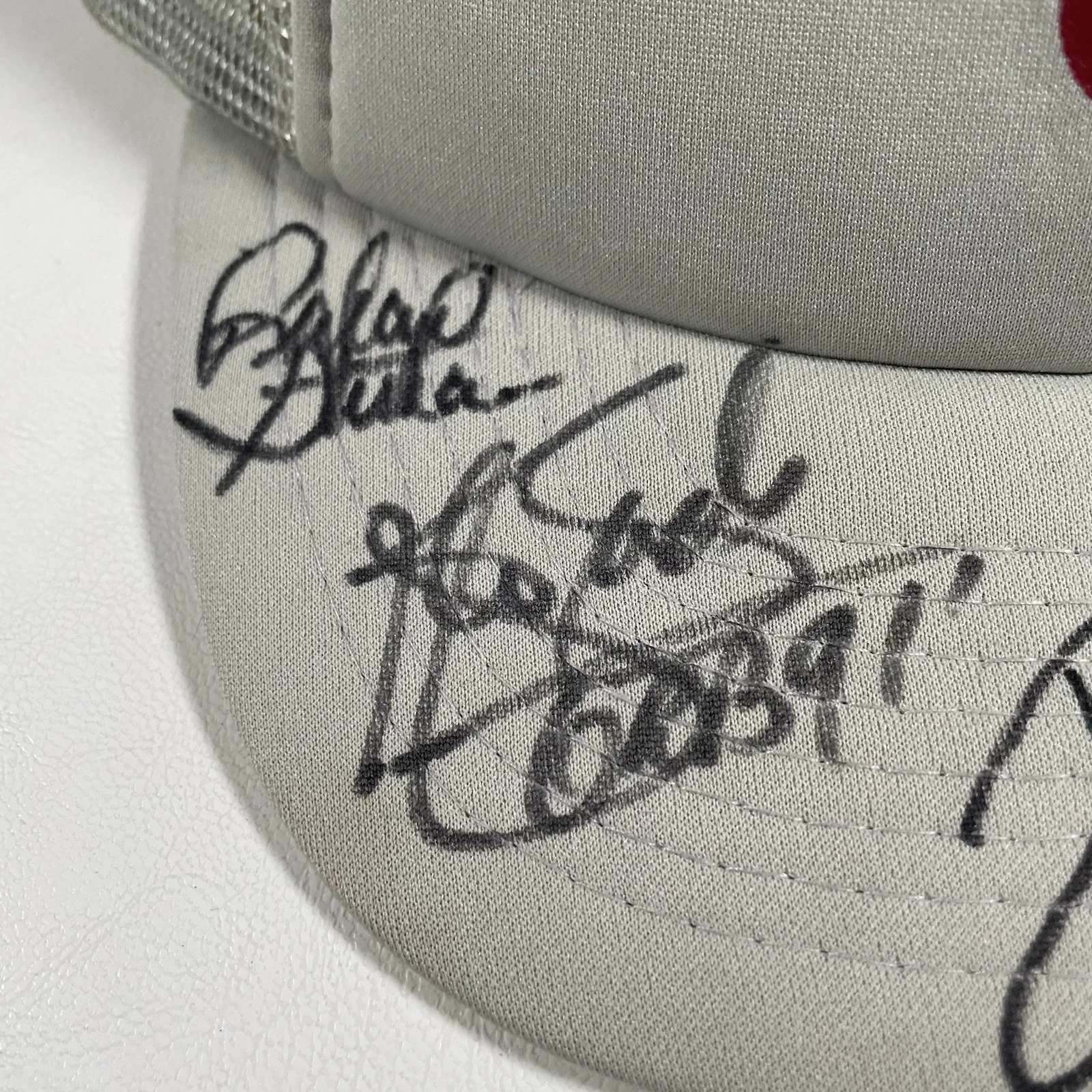 Vtg The Oak Ridge Boys Signed Trucker Hat Snapback Cap Band Autographed Music, image 4