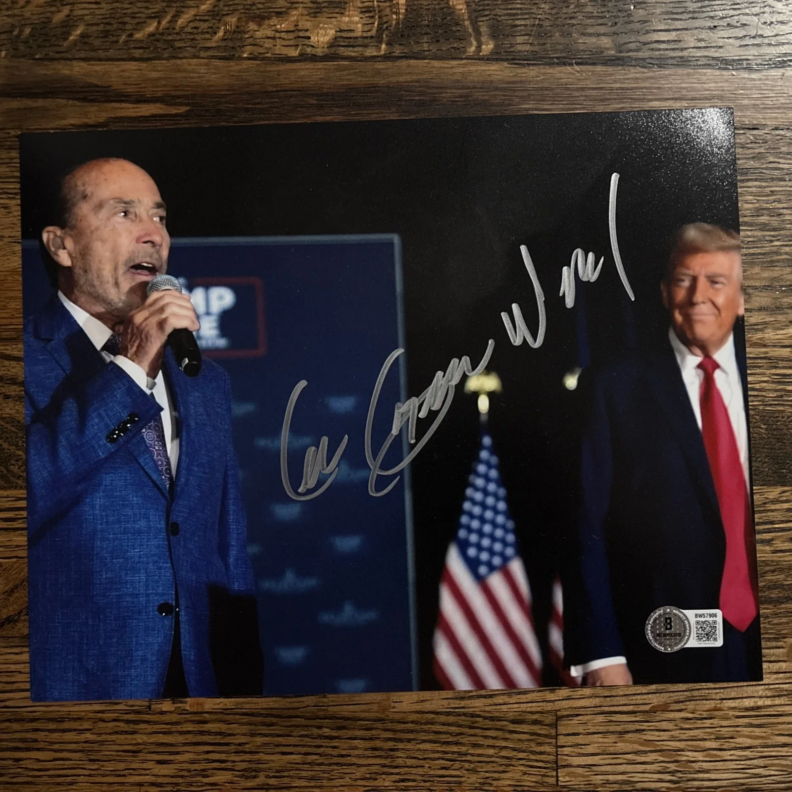 Lee Greenwood — Lee Greenwood God Bless The USA Signed Autograph 8x10 Photo Beckett BAS COA